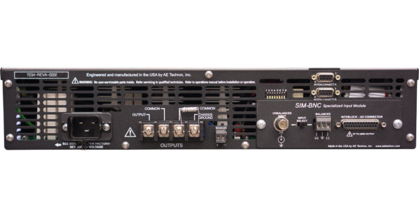 7234 Linear Amplifier - Back View