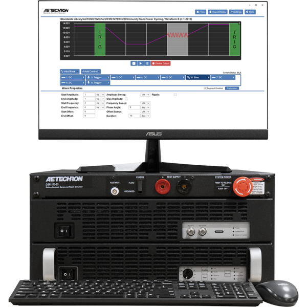 DSR 100-25 Test System - Front View